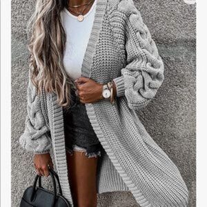 New Chunky Knit Sweater Cardigan